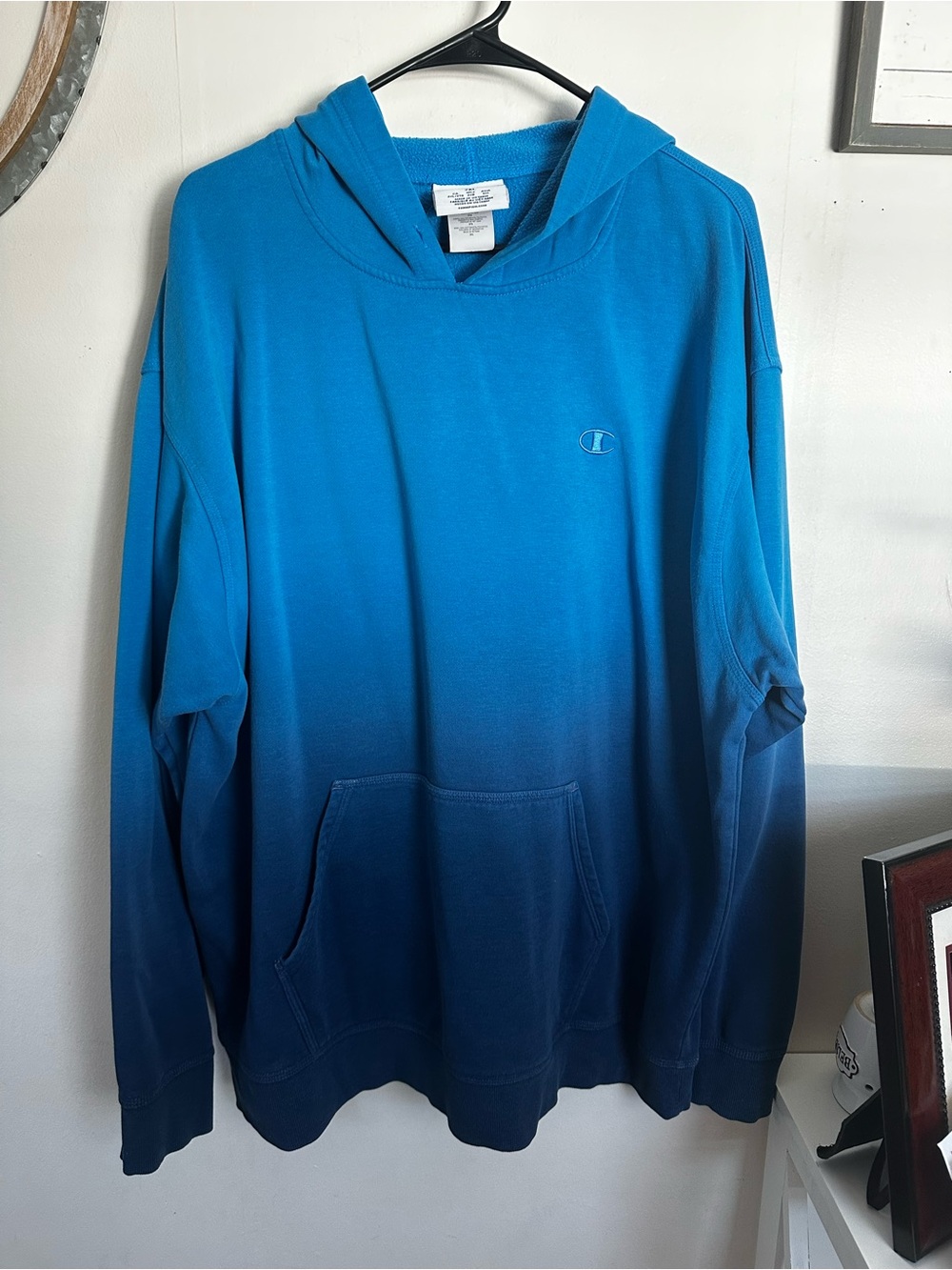 Champion Blue Pullover Hoodie with Tag 2XL